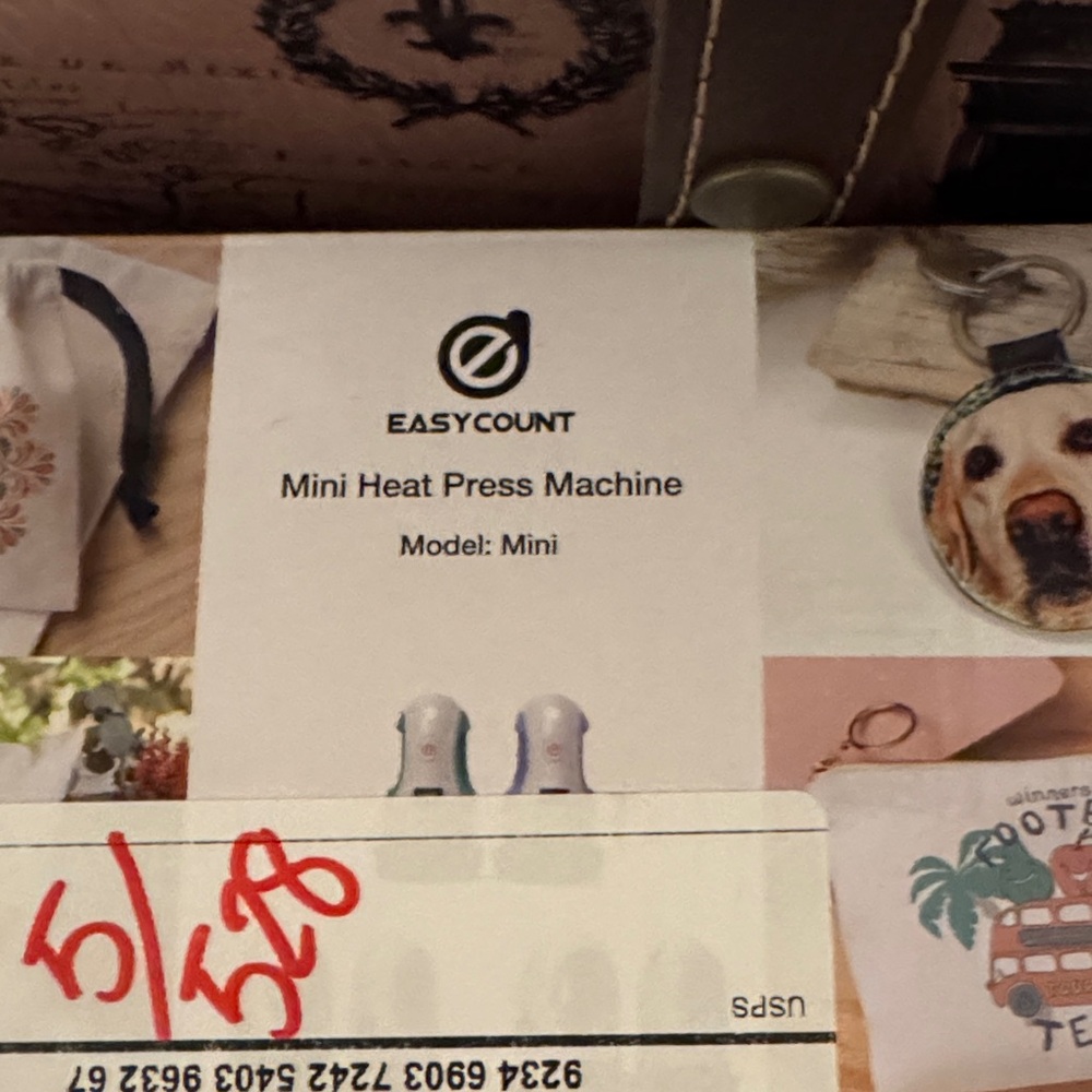 Mini Heat Press Machine - White and purple BRAND NEW